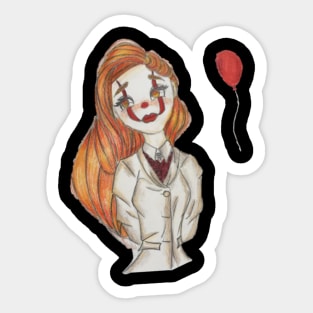 Clown girl Sticker